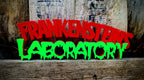 Frankensteins Laboratory Shelf Art, Horror Genre Sign, Classic Horror Film Collectors Logo Sign Signage, product image 2