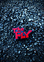 The Fly 1958 Horror Movie Logo Sign – Retro Red & Black Horror Decor, Cult Classic Sci-Fi Shelf Art