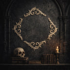 Thorn Filigree Wall Accent Set | Gothic Baroque Corner Decor | Ornate Victorian Frame Scroll Appliqué | Dark Academia Wall Trim, product image 5