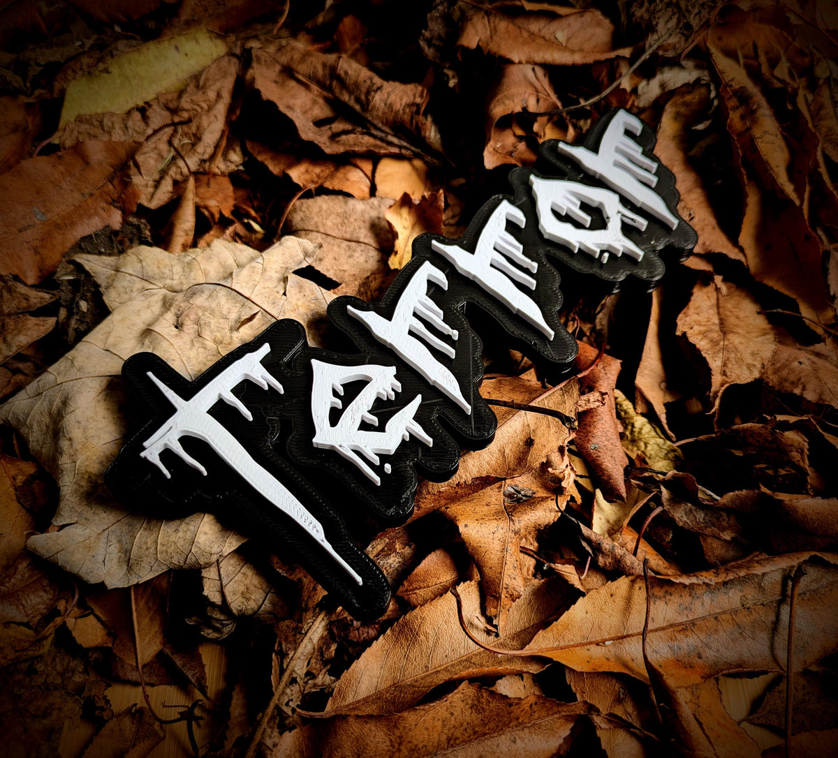 Terror – Horror Bookshelf Genre Title Sign | Dripping Lettering Shelf Label | Book Nook Decor