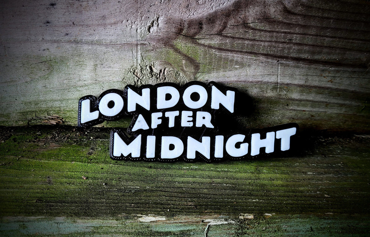 London After Midnight Film Sign for Movie Shelf - Movie Room Sign - Classic Vampire Movie Video Shelf Sign Film Sign