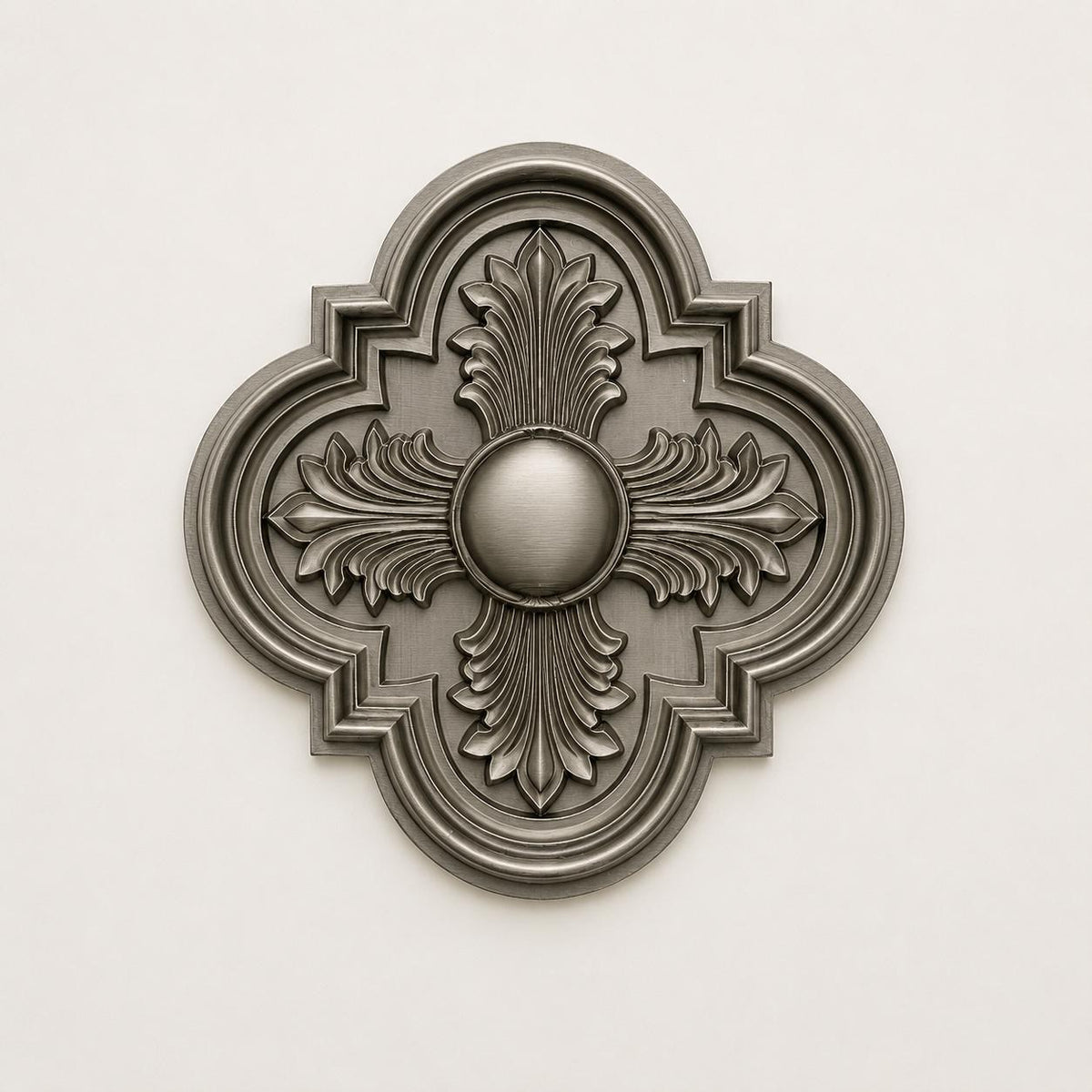 Gothic Wall Medallion, Ornate Quatrefoil Wall Decor, Victorian Floral Wall Accent, Dark Academia Decor, Antique Style Wall Art, product image 2