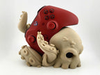 Skull & Tentacle Xbox Controller Stand – Creepy Cute Gamer Decor – 3D Printed Fantasy Stand – Halloween Gaming Gift
