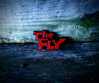 The Fly 1958 Horror Movie Logo Sign – Retro Red & Black Horror Decor, Cult Classic Sci-Fi Shelf Art