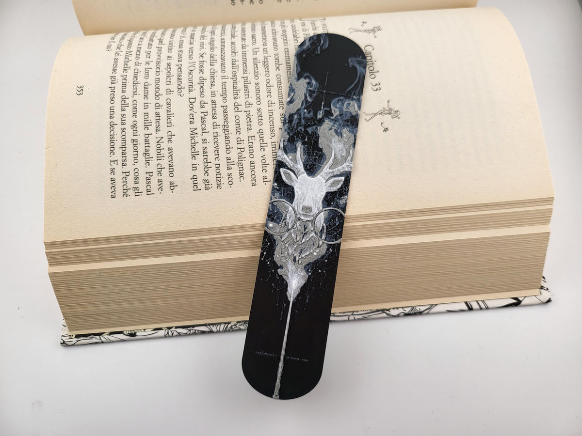 Conjuring Deer Stag Fantasy Bookmark Dark Magic Academia Page Holder Gothic Bookish Readers Gift