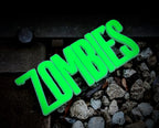 Zombies Wall Shelf Display Sign - Un-Dead Horror Themed Living Undead Stylized Pop Art Sign