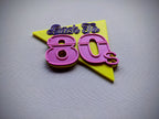 Back to 80s Shelf Display Collection Room Sign - Bookshelf Desk Decor for Retro and 1980's Era Lovers