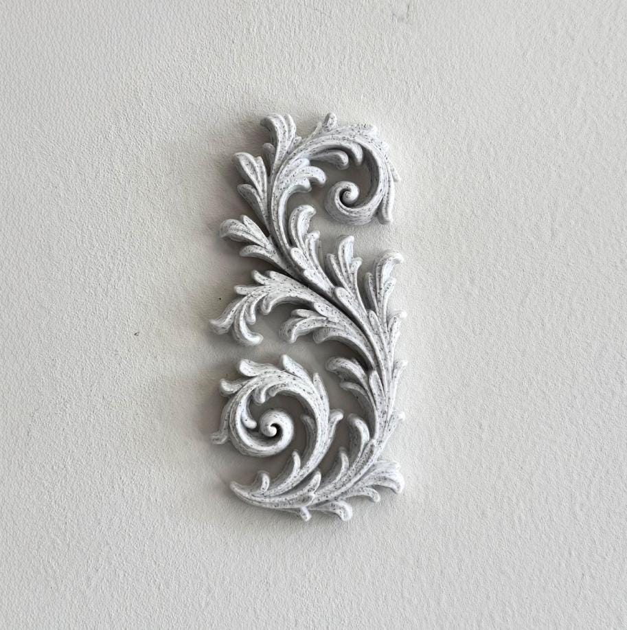 Victorian Acanthus Wall Decor | Gothic Frond Filigree | Ornate Architectural Wall Accent | Cathedral Inspired Ornament | Dark Academia Decor