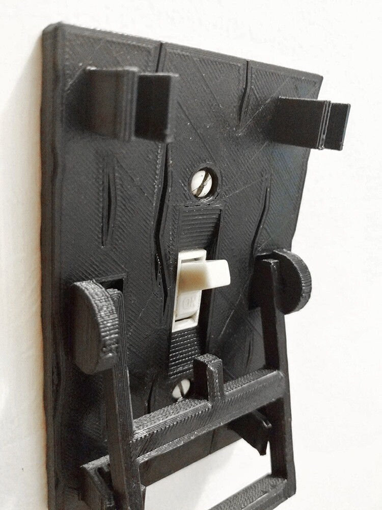 Frankenstein Light Switch 3D Printed Light Switch Cover and Handle, Frankenstein Mad Scientist Kids Bed Room, product image 5