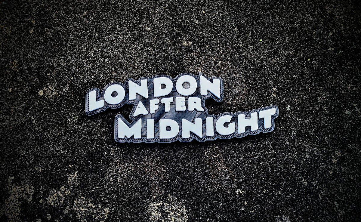 London After Midnight Film Sign for Movie Shelf - Movie Room Sign - Classic Vampire Movie Video Shelf Sign Film Sign