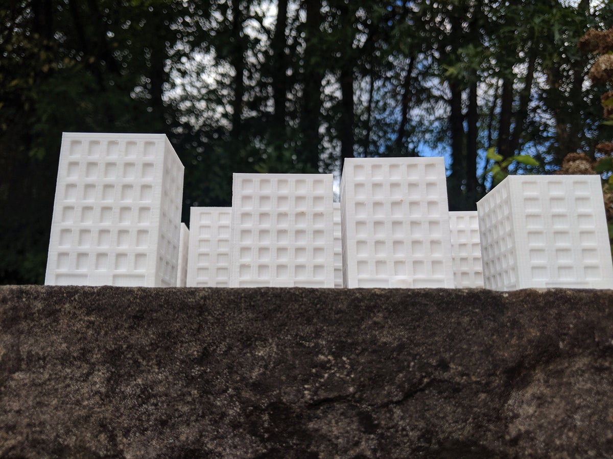 Monsterpocalypse Apartment Buildings Set, MonPoc 3D Printed Terrain, product image 6
