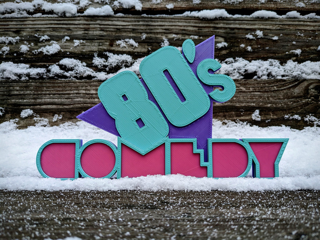 80's Comedy Movie Shelf Sign, Retro Film Decor