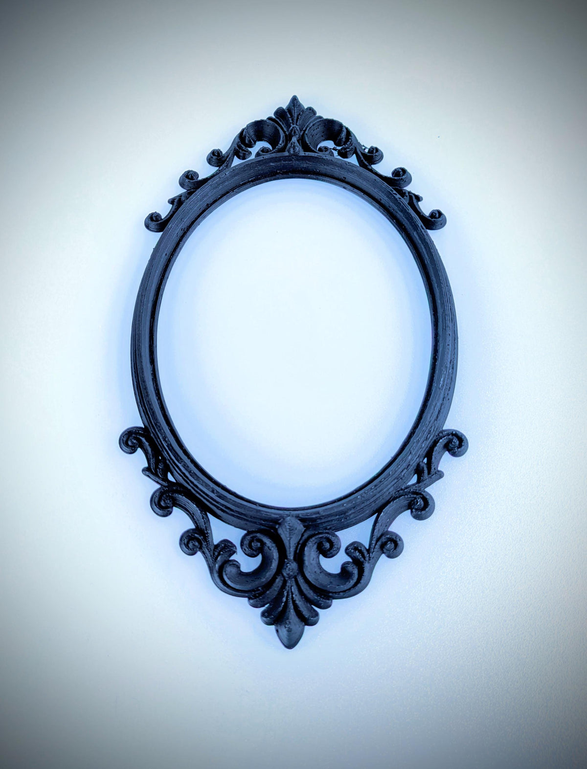 Gothic Ornate Oval Frame – Empty Baroque Wall Frame – Dark Gallery Wall Accent – Vintage Style Gothic Home Decor, product image 2