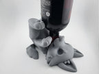 Cute Wolf Wine Bottle Holder – Wolf Pup Bottle Stand for 750ml Wine, Cute Bar & Countertop Decor