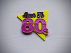 Back to 80s Shelf Display Collection Room Sign - Bookshelf Desk Decor for Retro and 1980's Era Lovers