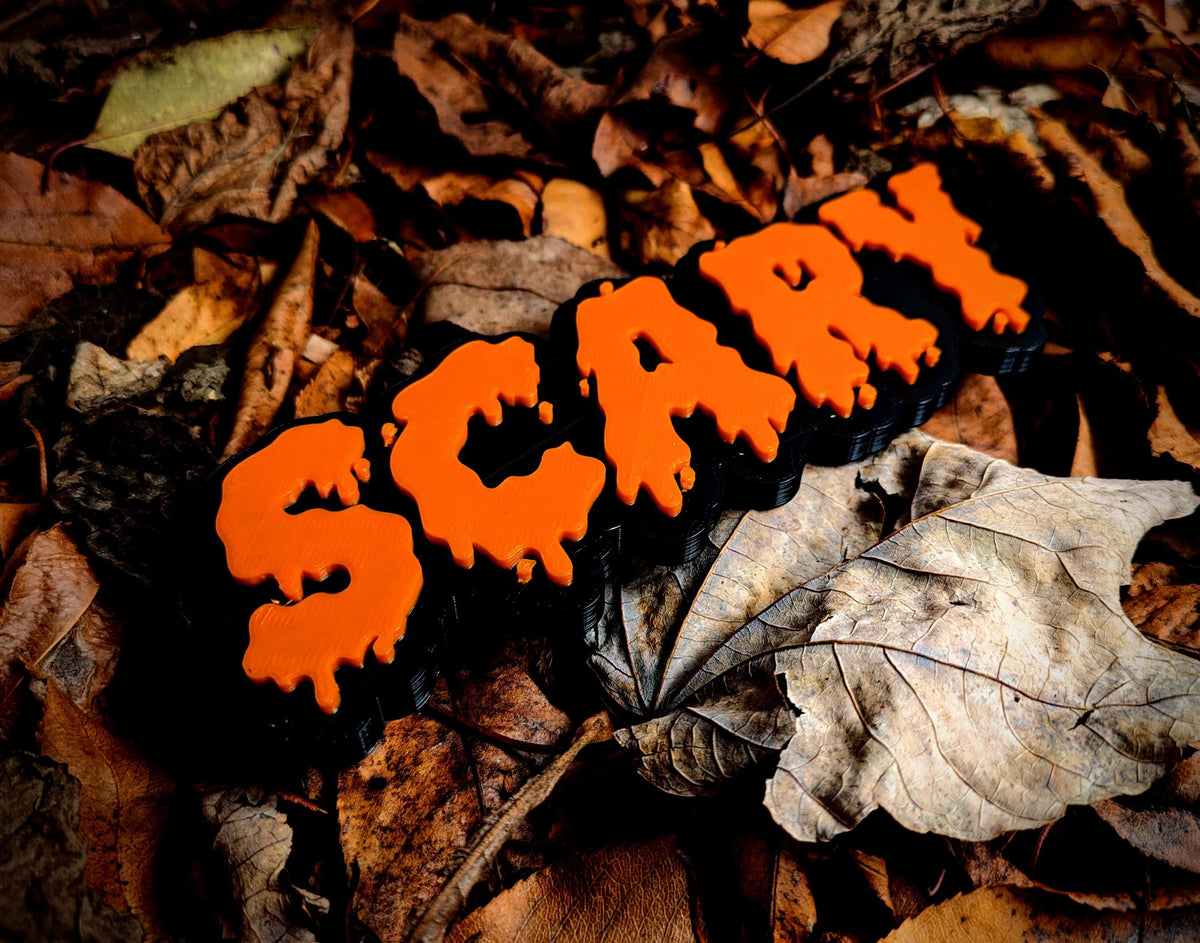 Dripping Scary Halloween Sign – Spooky Gothic Home Decor