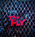 The Fly 1958 Horror Movie Logo Sign – Retro Red & Black Horror Decor, Cult Classic Sci-Fi Shelf Art