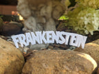 Frankenstein Shelf Sign, Classic Horror Film Logo, PLA Plastic, product image 3