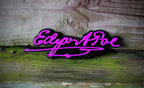 Edgar Allan Poe Signature Bookshelf Sign, Collector Diorama