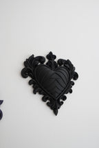 Gothic Baroque Heart Wall Plaque – Black Sacred Decor, Dark Romantic Victorian Wall Art, Alternative Home Gift, product image 2